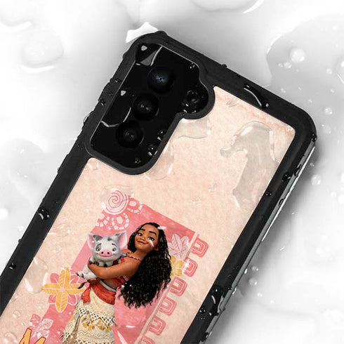 Disney Princess Moana and Pua Galaxy S24 Plus Waterproof Case